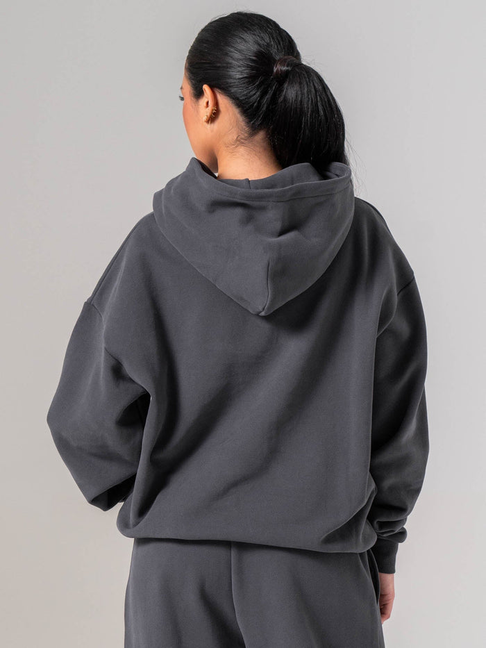 Plush Hoodie - Charcoal Clothing Ryderwear