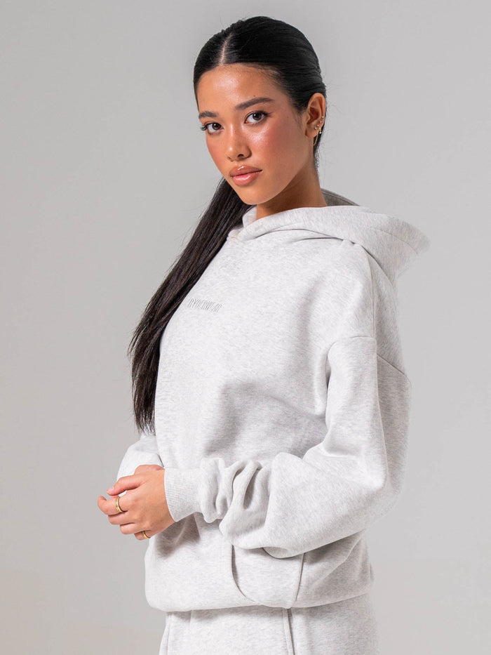 Plush Hoodie - Snow Marl Clothing Ryderwear