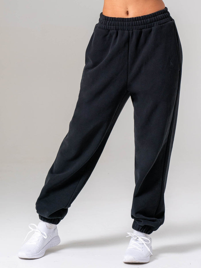 Plush Trackpant - Black Clothing Ryderwear