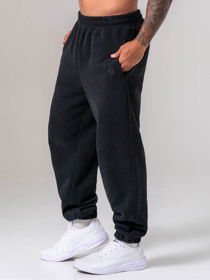 Plush Trackpant - Black Clothing Ryderwear