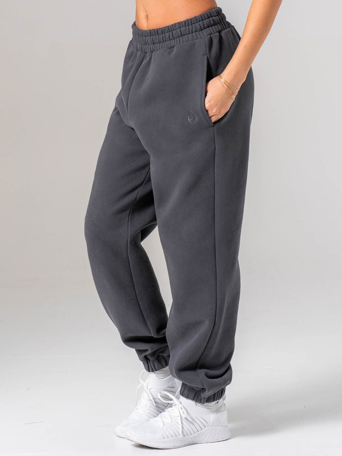 Plush Trackpant - Charcoal Clothing Ryderwear