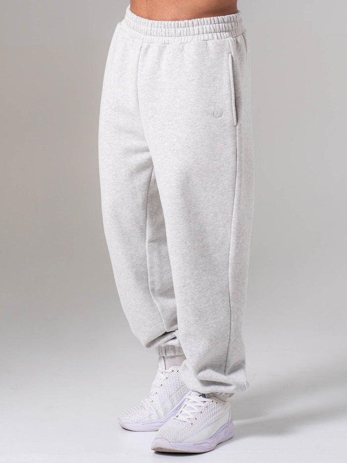Plush Trackpant - Snow Marl Clothing Ryderwear