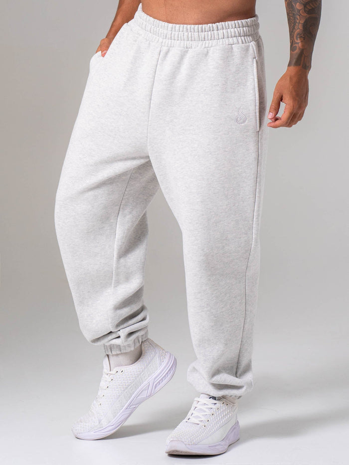 Plush Trackpant - Snow Marl Clothing Ryderwear