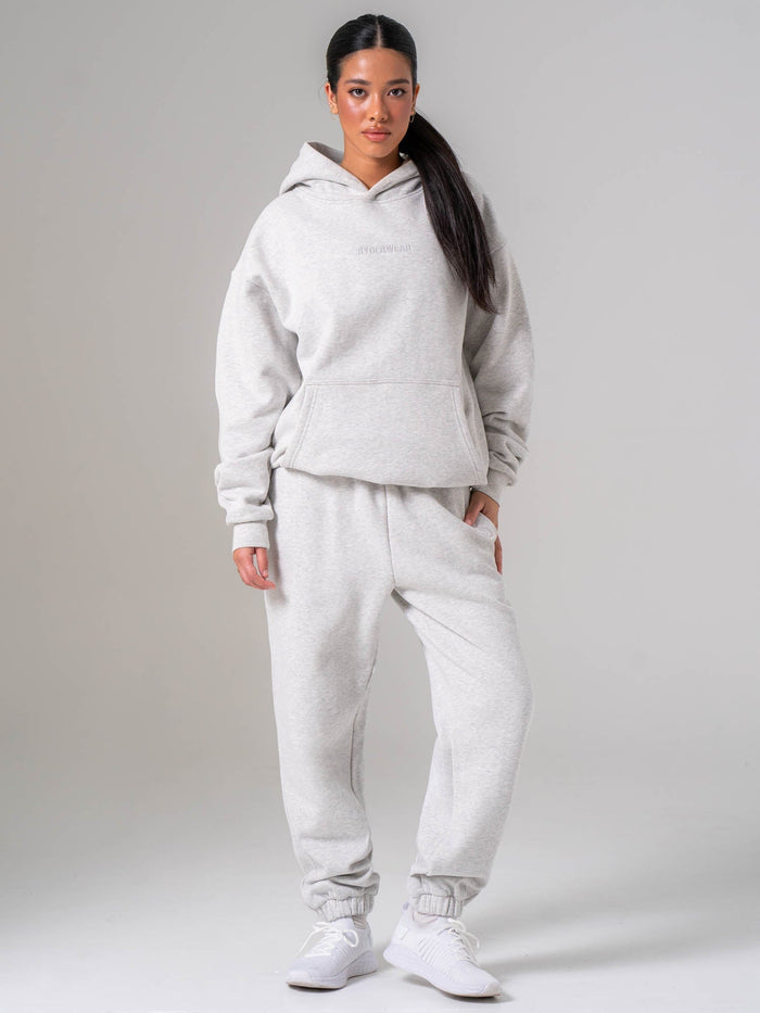 Plush Trackpant - Snow Marl Clothing Ryderwear