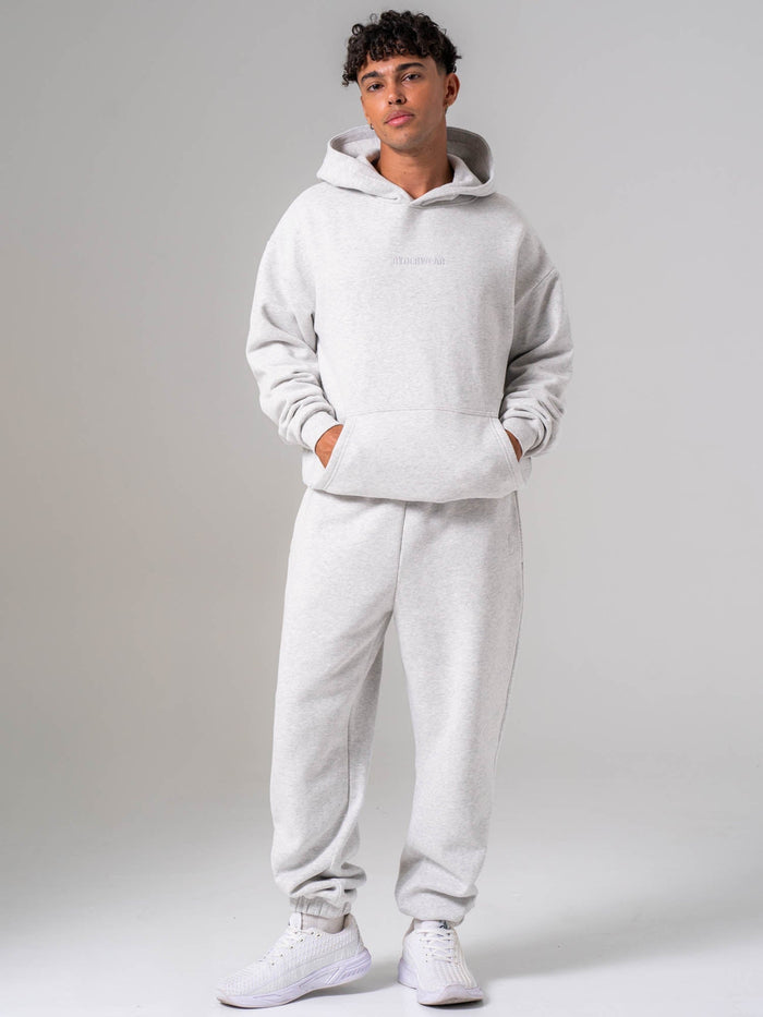Plush Trackpant - Snow Marl Clothing Ryderwear