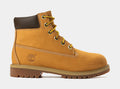 Premium 6 Inch Lace Up Waterproof Grade School Boots (Wheat)