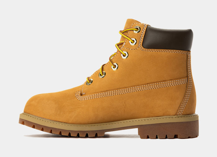Premium 6 Inch Lace Up Waterproof Grade School Boots (Wheat)
