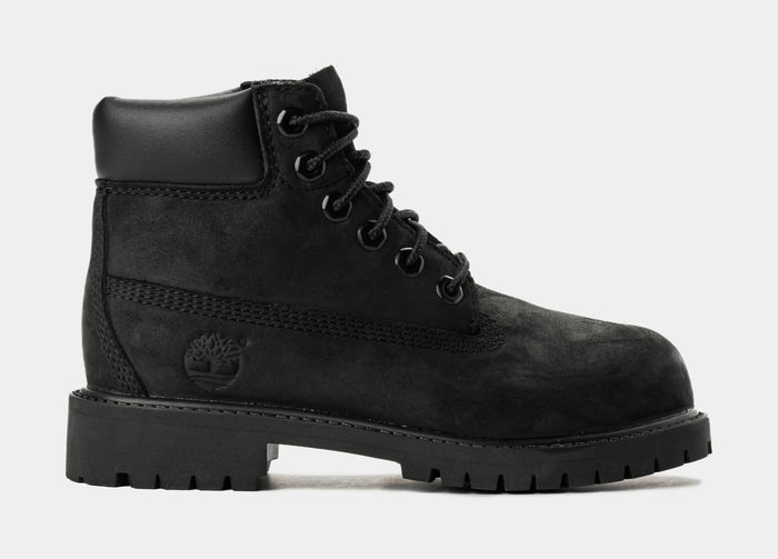 Premium 6 Inch Preschool Boots (Black)