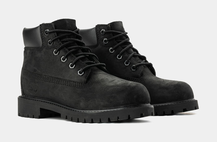 Premium 6 Inch Preschool Boots (Black)