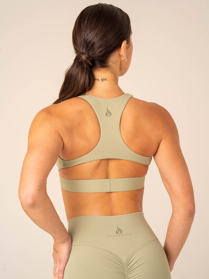 Prime Sports Bra - Olive Clothing Ryderwear