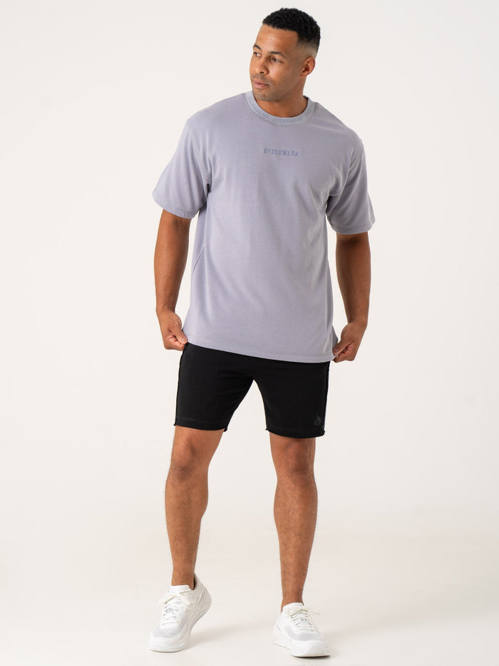 Pursuit Fleece T-Shirt - Lavender Clothing Ryderwear