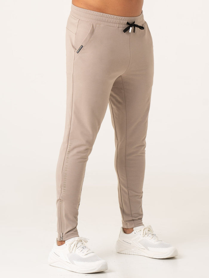 Pursuit Gym Track Pants - Taupe Clothing Ryderwear