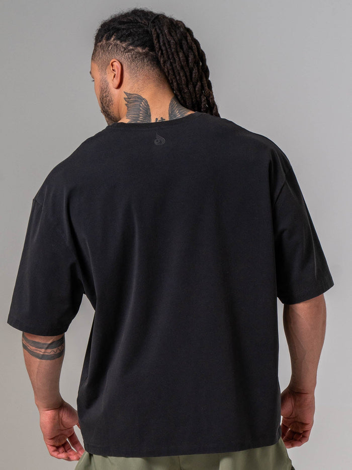 Pursuit Oversized T-shirt - Black Clothing Ryderwear