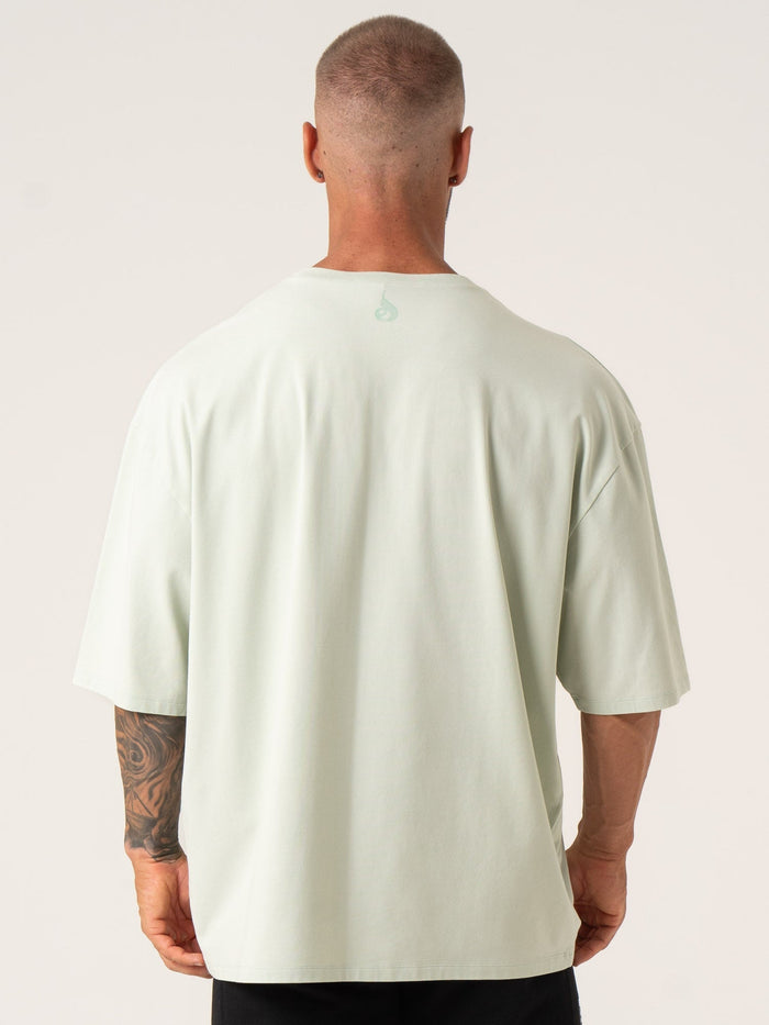 Pursuit Oversized T-Shirt - Spearmint Stonewash Clothing Ryderwear