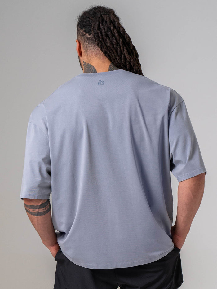 Pursuit Oversized T-shirt - Steel Blue Clothing Ryderwear