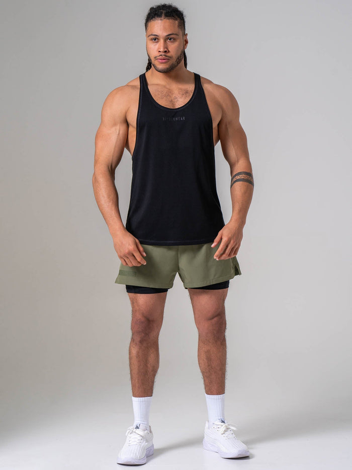 Pursuit Stringer - Black Clothing Ryderwear