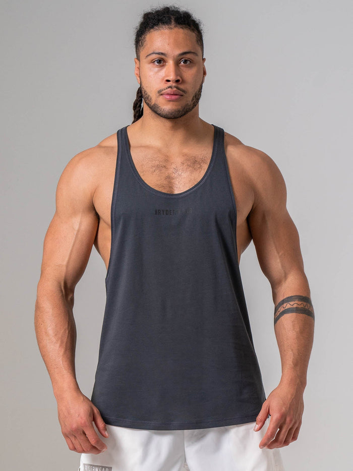 Pursuit Stringer - Charcoal Clothing Ryderwear