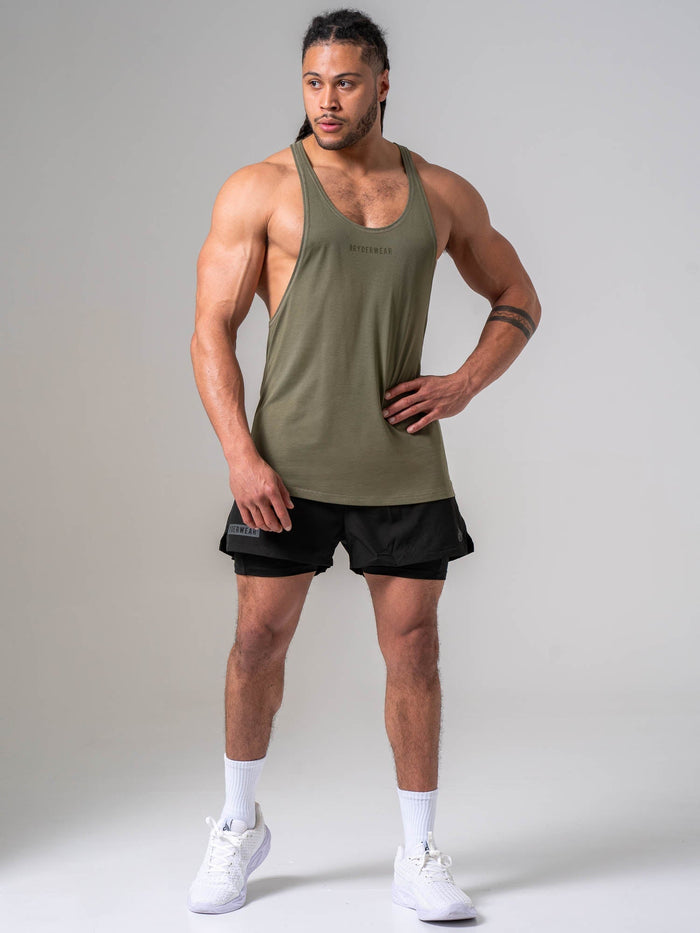 Pursuit Stringer - Khaki Clothing Ryderwear
