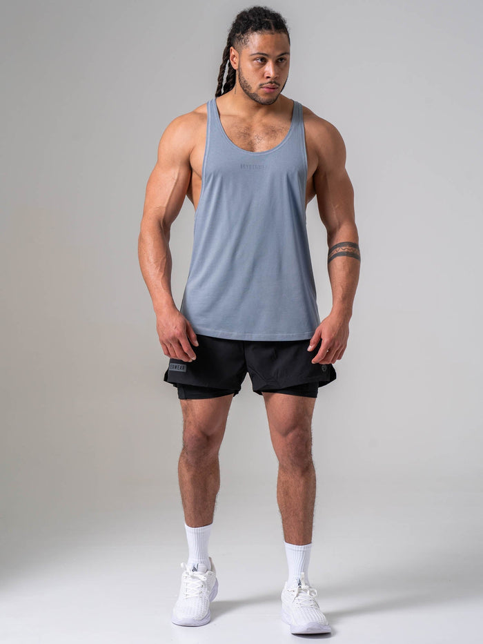 Pursuit Stringer - Steel Blue Clothing Ryderwear