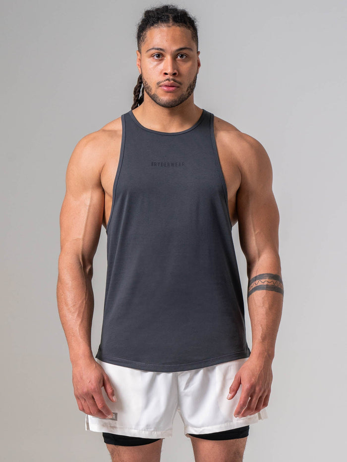 Pursuit Tank - Charcoal Clothing Ryderwear