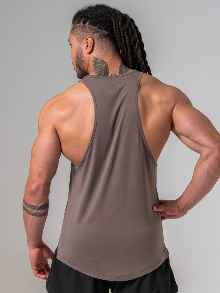 Pursuit Tank - Deep Taupe Clothing Ryderwear