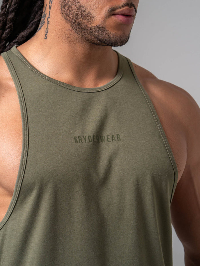 Pursuit Tank - Khaki Clothing Ryderwear