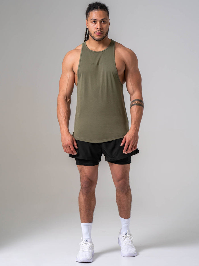 Pursuit Tank - Khaki Clothing Ryderwear