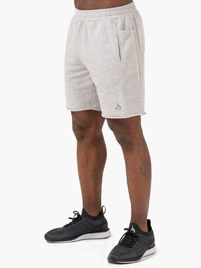 Pursuit Track Shorts - Light Grey Marl Clothing Ryderwear
