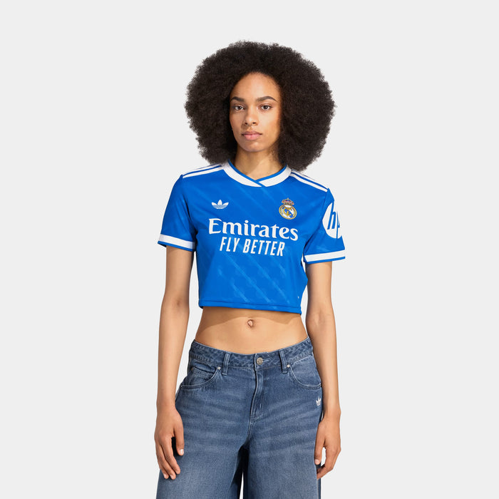 Real Madrid Cropped Womens Jersey (Blue Bird)