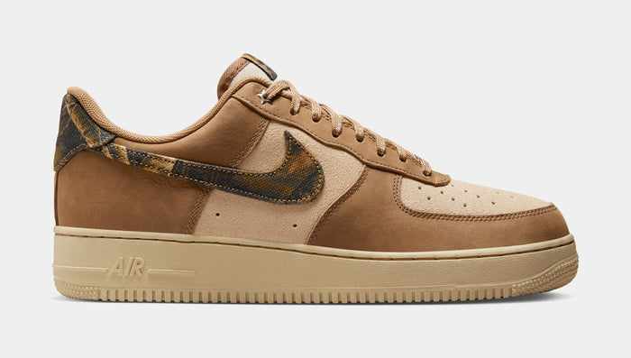 RealTree x Air Force 1 Rattan Camo Mens Lifestyle Shoes (Rattan/Multi Color/Rocky Tan/Seal Brown)