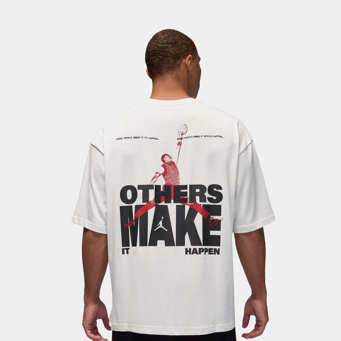 Reissue Oversized Graphic Mens Short Sleeve Shirt  (Summit White)