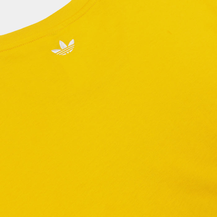 Retro Cyclone Womens Short Sleeve Shirt (Yellow/White)