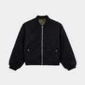 Reversible Bomber Mens Jacket (Black/Green)