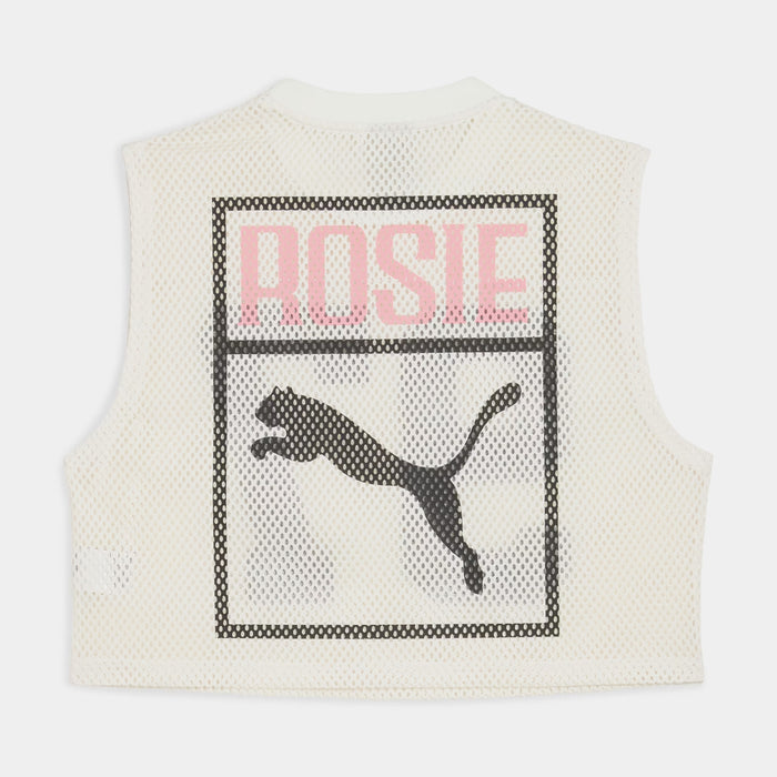 Rosé x Puma Relaxed Mesh Womens Tank (Warm White)