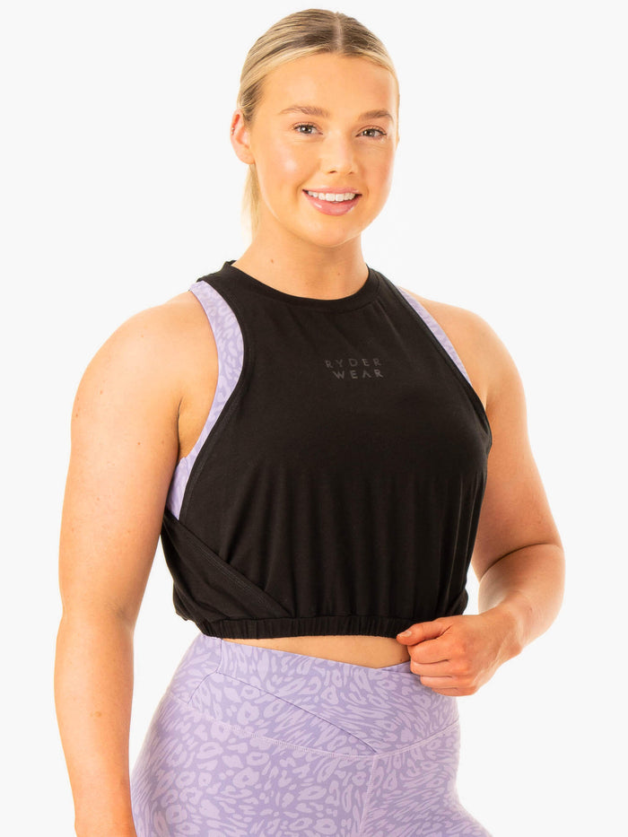 Rotation Tank - Black Clothing Ryderwear