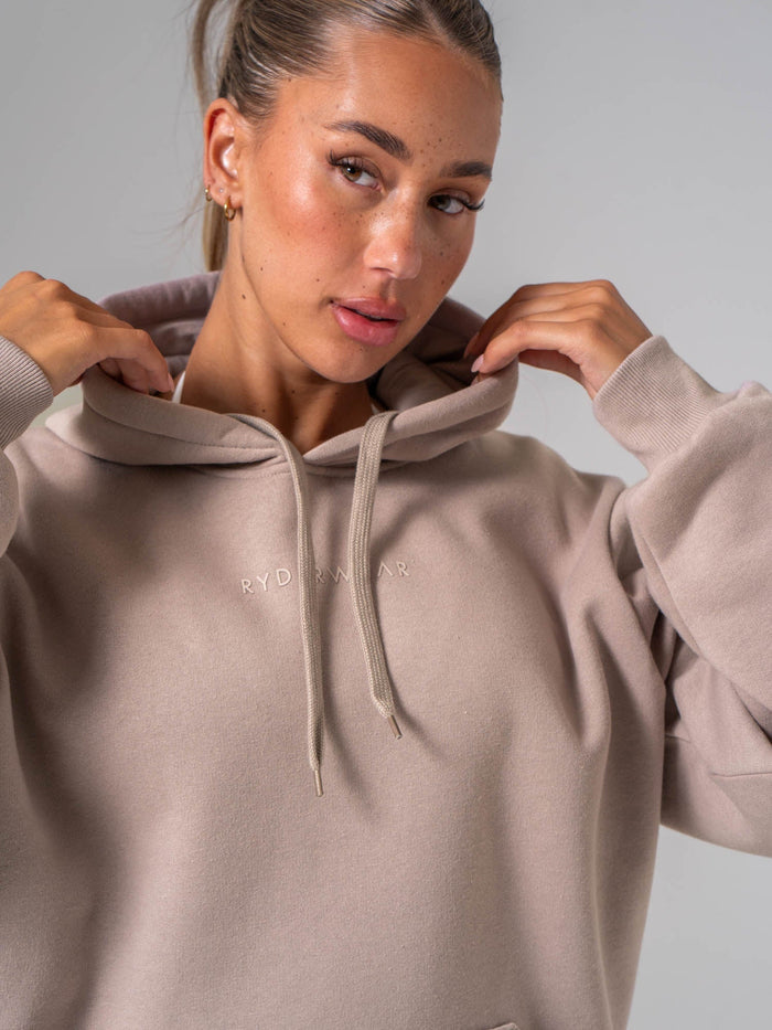 Ryderwear Essential Hoodie - Almond Clothing Ryderwear