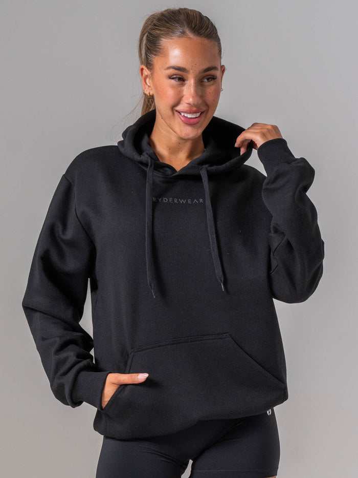 Ryderwear Essential Hoodie - Black Clothing Ryderwear