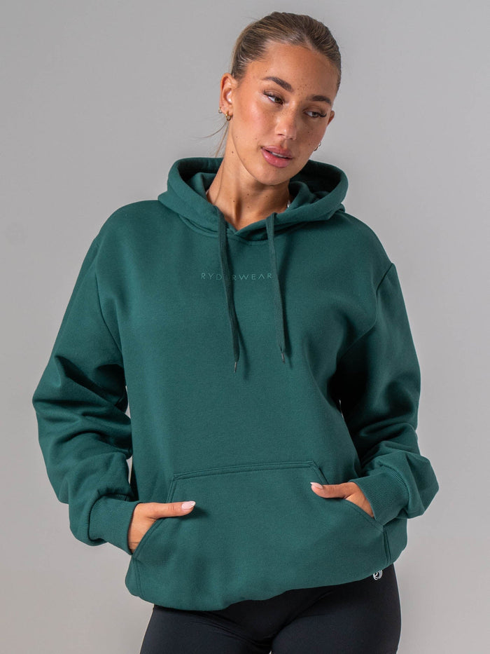 Ryderwear Essential Hoodie - Emerald Clothing Ryderwear
