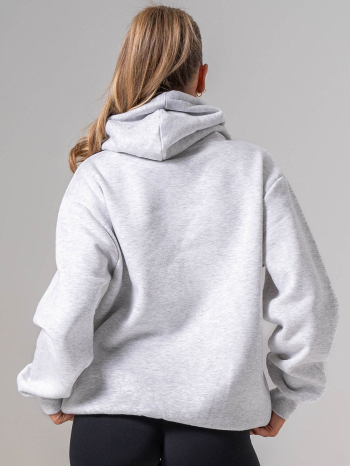 Ryderwear Essential Hoodie - Snow Marl Clothing Ryderwear