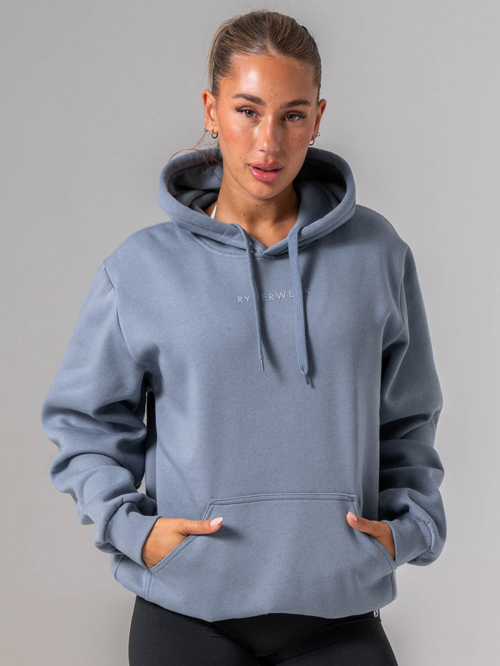 Ryderwear Essential Hoodie - Steel Blue Clothing Ryderwear