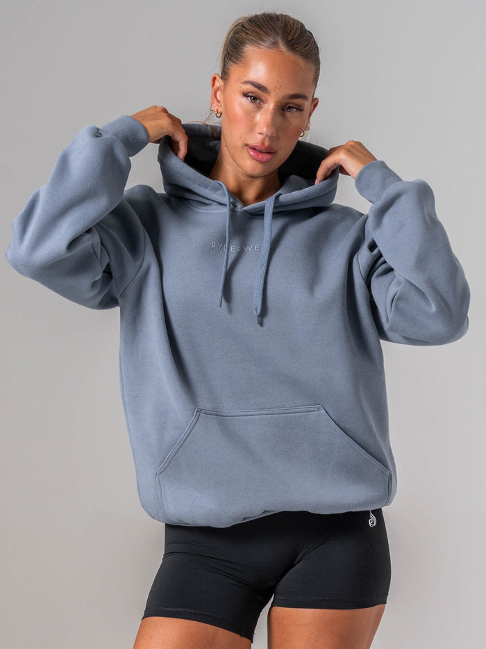 Ryderwear Essential Hoodie - Steel Blue Clothing Ryderwear