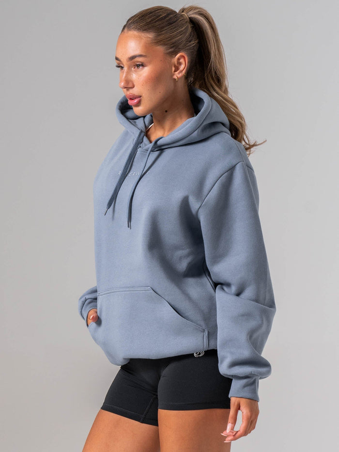 Ryderwear Essential Hoodie - Steel Blue Clothing Ryderwear