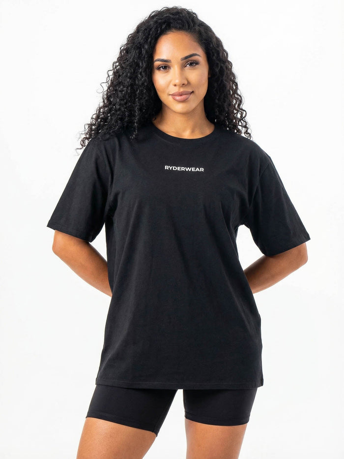 Ryderwear Oversized Tshirt - Black Clothing Ryderwear