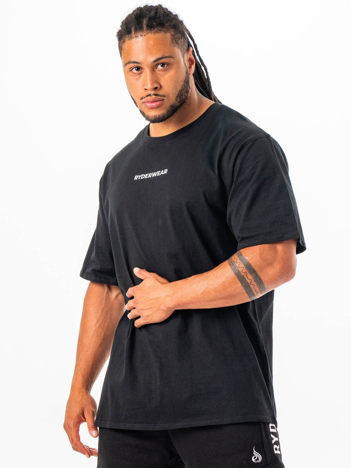 Ryderwear Oversized Tshirt - Black Clothing Ryderwear
