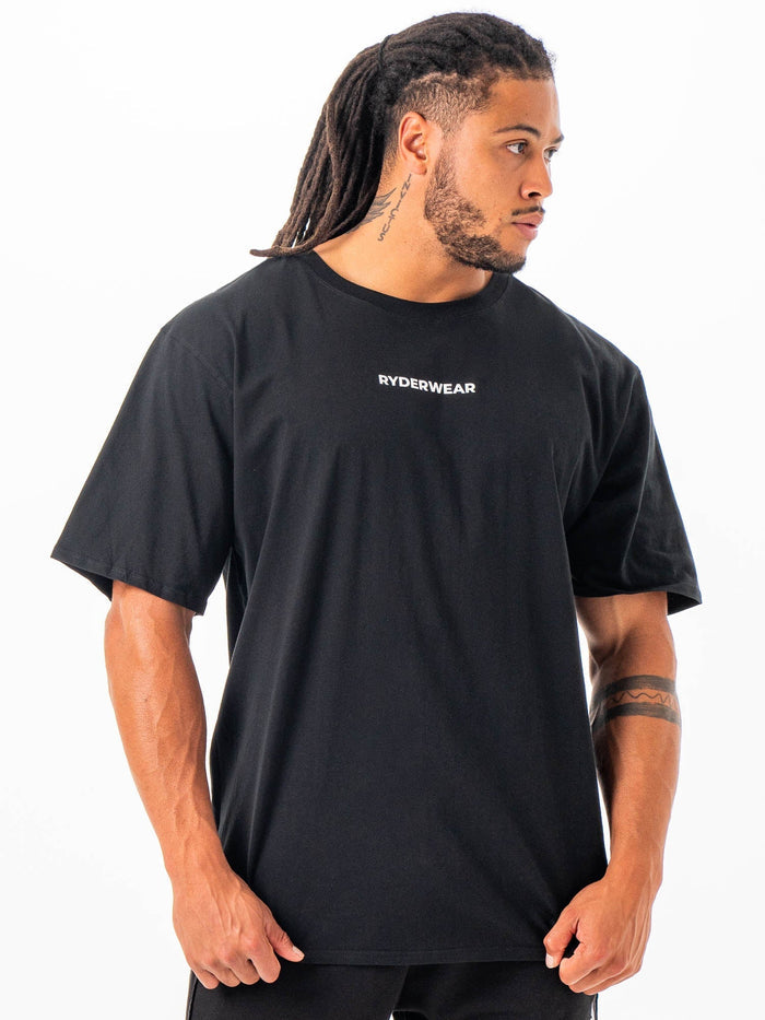 Ryderwear Oversized Tshirt - Black Clothing Ryderwear