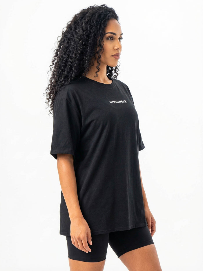 Ryderwear Oversized Tshirt - Black Clothing Ryderwear