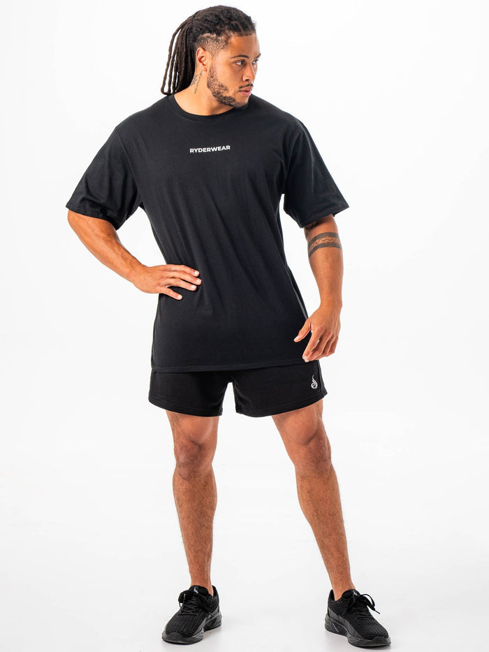 Ryderwear Oversized Tshirt - Black Clothing Ryderwear