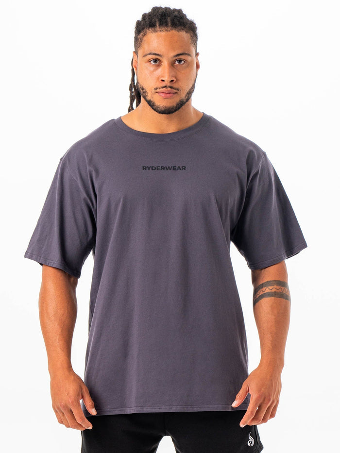 Ryderwear Oversized Tshirt - Charcoal Clothing Ryderwear