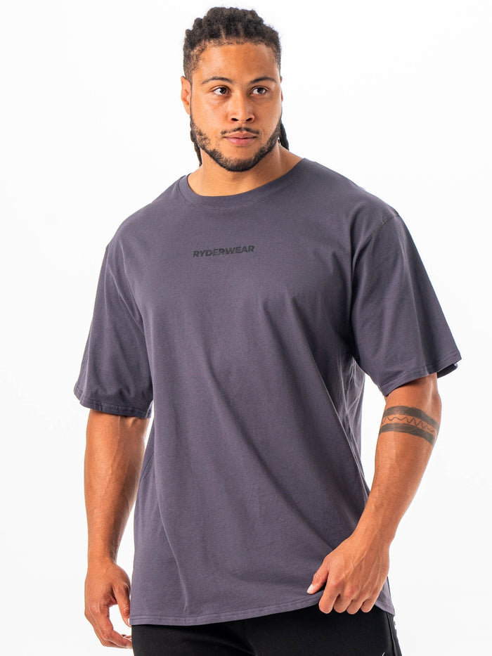 Ryderwear Oversized Tshirt - Charcoal Clothing Ryderwear