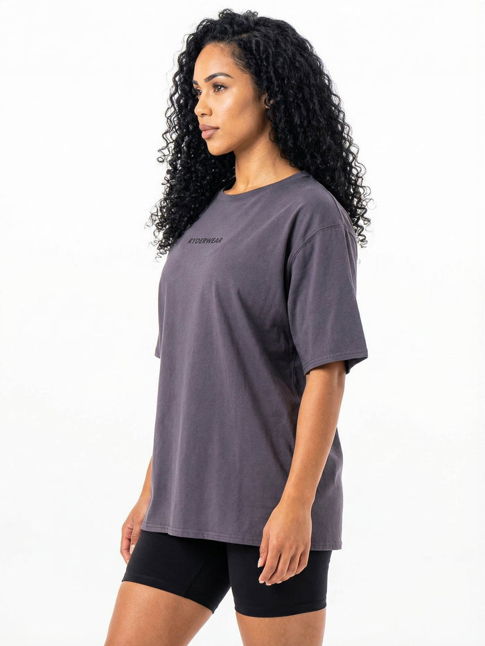 Ryderwear Oversized Tshirt - Charcoal Clothing Ryderwear